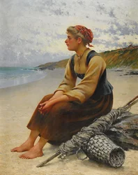 Oyster Picker on the Beach